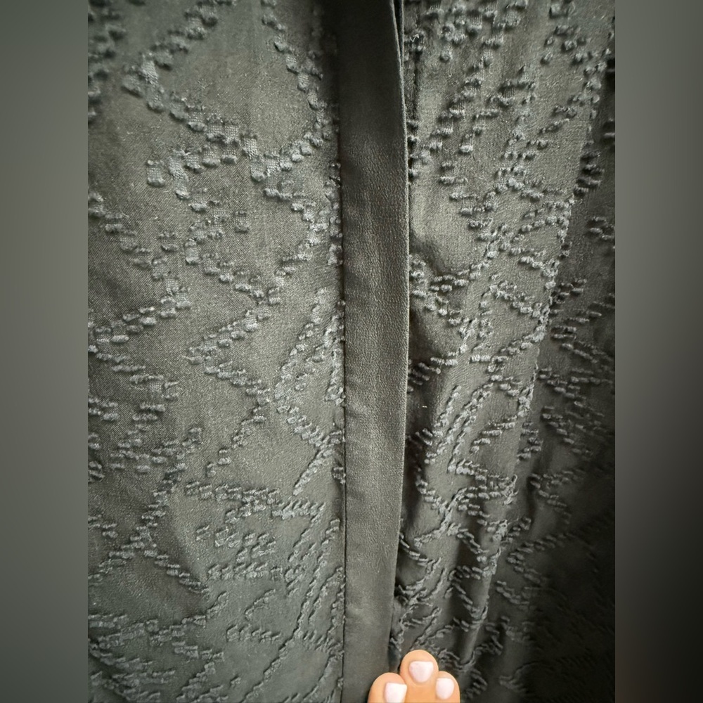 REBECCA TAYLOR Womens Black Embroidered Poet Blouse - Size 8 - Picture 3 of 11
